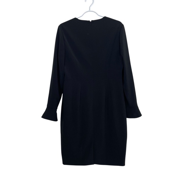 Ted Baker Yulin Flare Cuff Pencil Dress in Black Size 4 - Picture 12 of 16